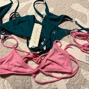 Bundle of Boutine Los Angeles Valley Green bikinis